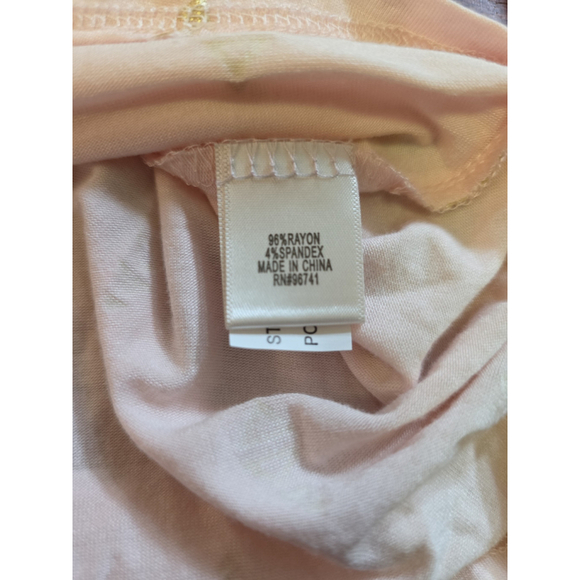 Womens Self Esteem Pink gold long sleeve shirt with necklace NWT size 2X - Picture 6 of 6